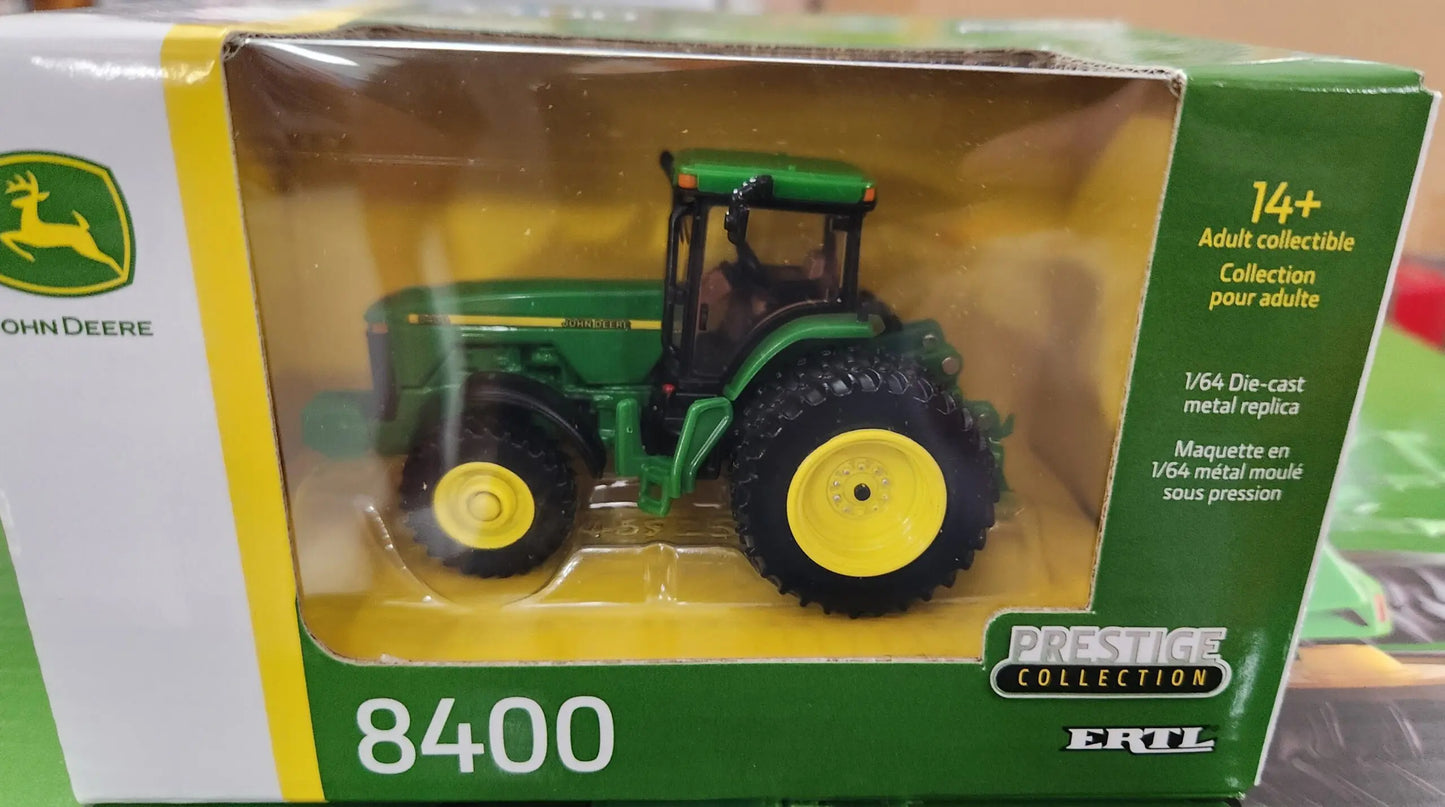 John Deere 8400 MFWD Tractor with Rear Duals - 1/64 Prestige Series