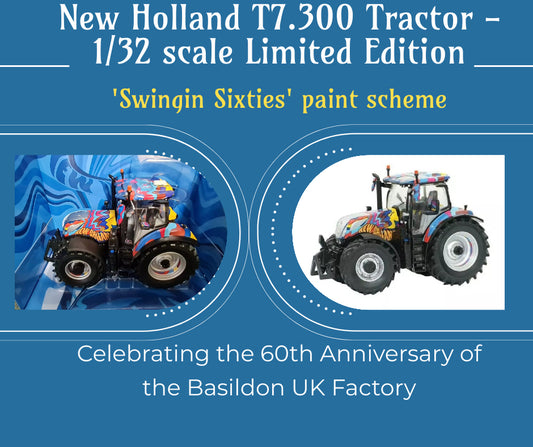 New Holland T7.300 Tractor - 1/32 scale Limited Edition - 60th Anniversary