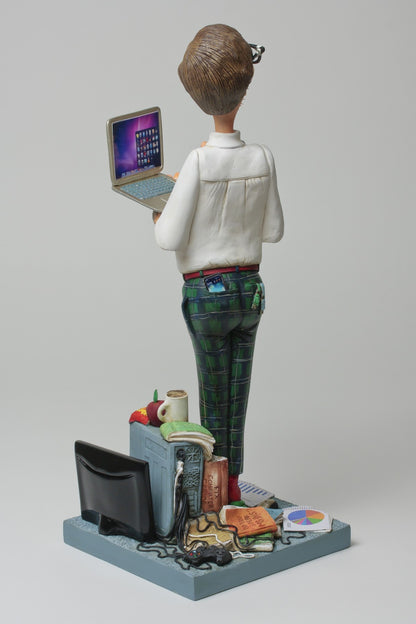 The Computer Expert (Half Size) Figurine