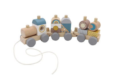 Pull-Along Stacking Block Train Set