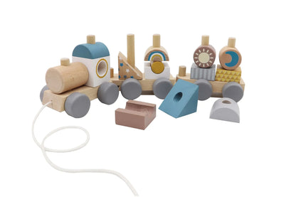 Pull-Along Stacking Block Train Set