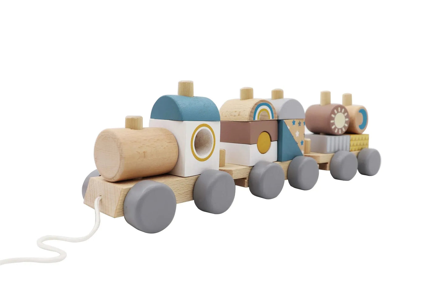 Pull-Along Stacking Block Train Set